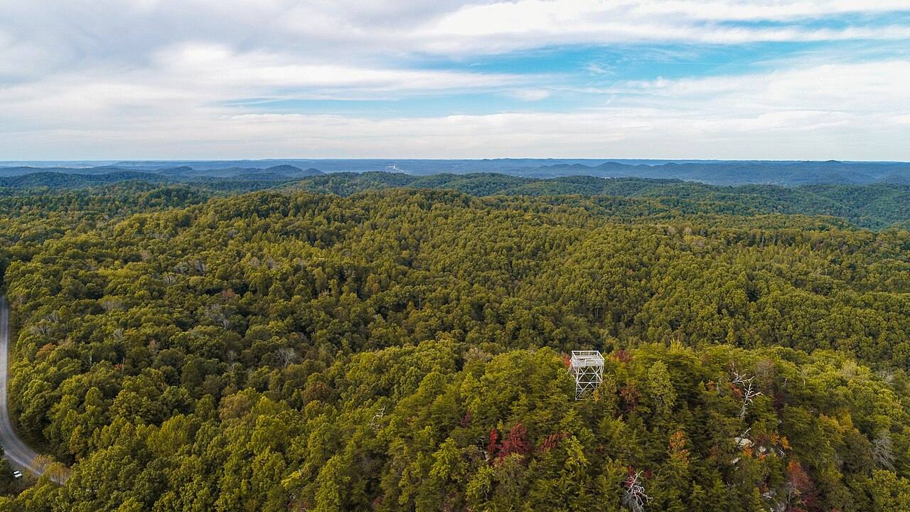 A view of the cumberland plateau in Eastern Kentucky