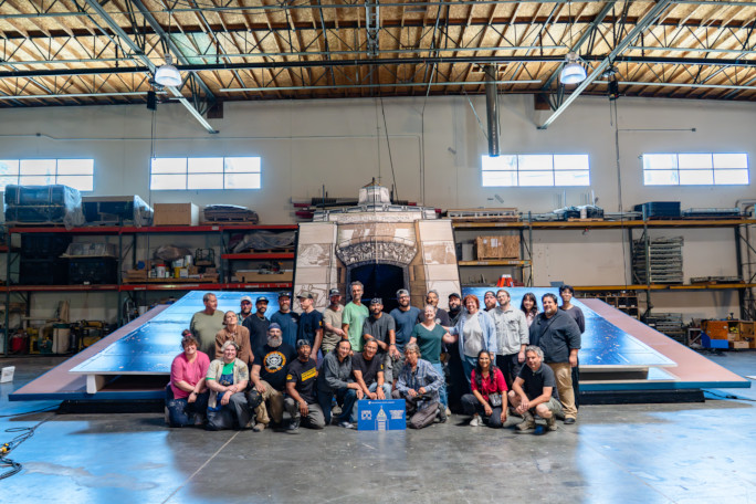 Record-breaking paper pop up book at LA Public Library takes 10 people ...