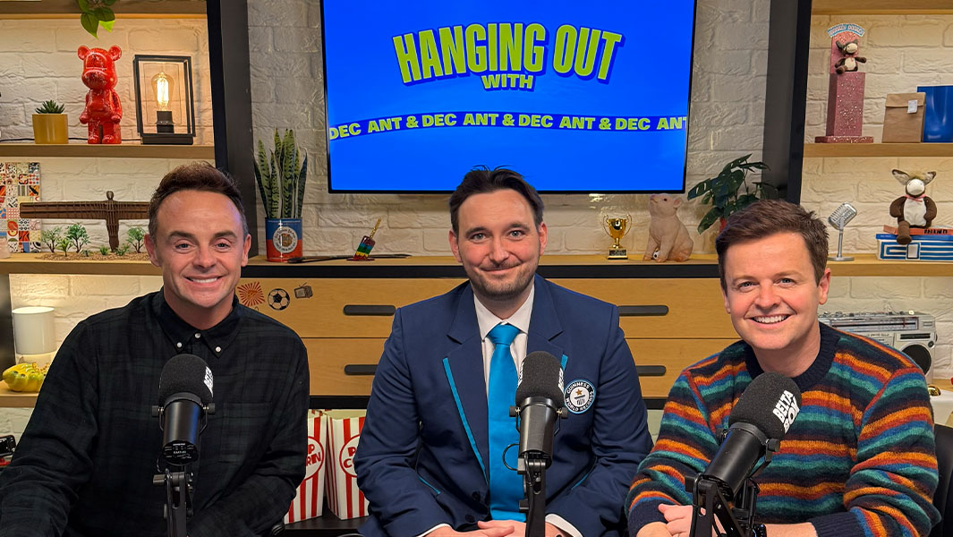 Ant and Dec with GWR's Will Munford