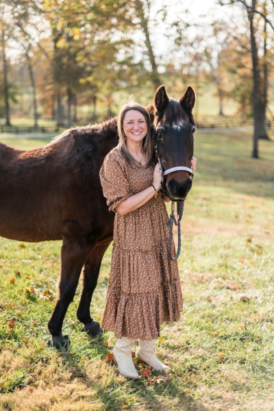 Paige and Fancy on a sunny day