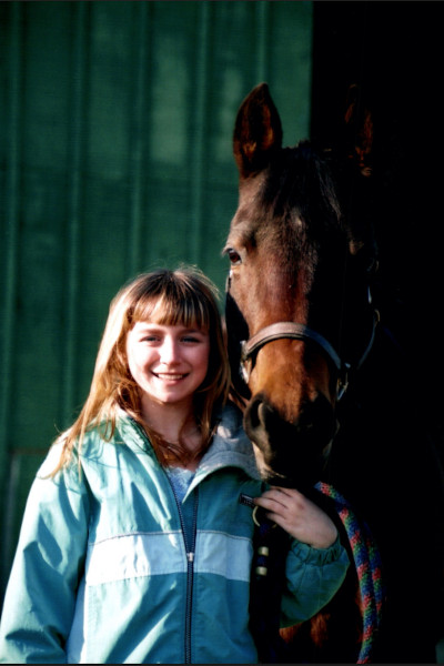 Throwback picture of Paige and Fancy