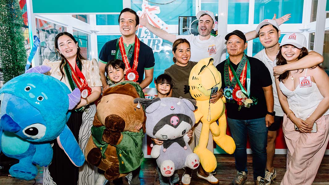 split image of someone playing the largest claw machine