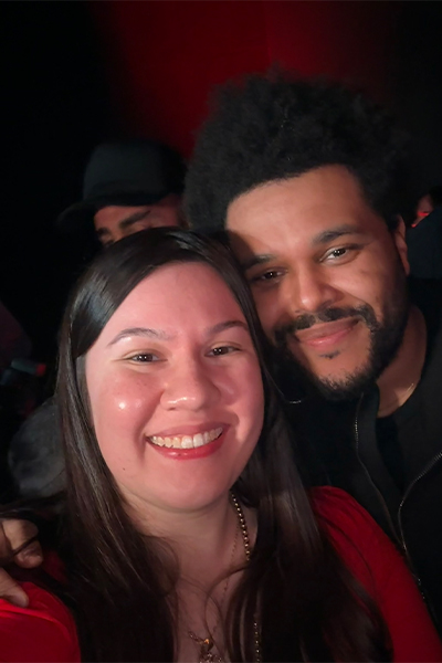 Karla with The Weeknd