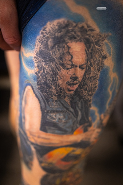 tattoo of Metallica guitarist