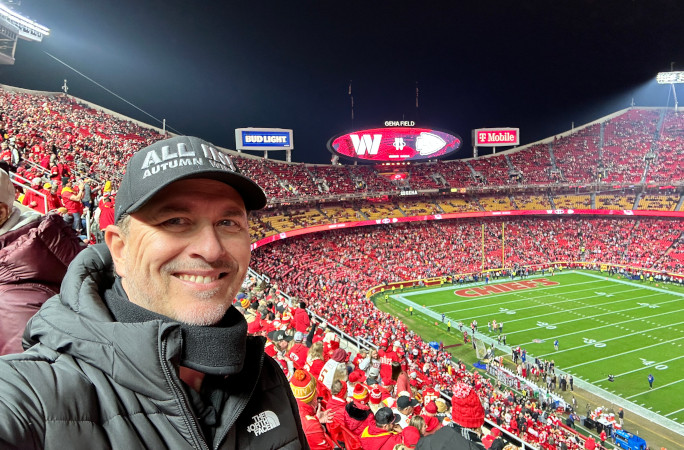 Selfie at a Chiefs game