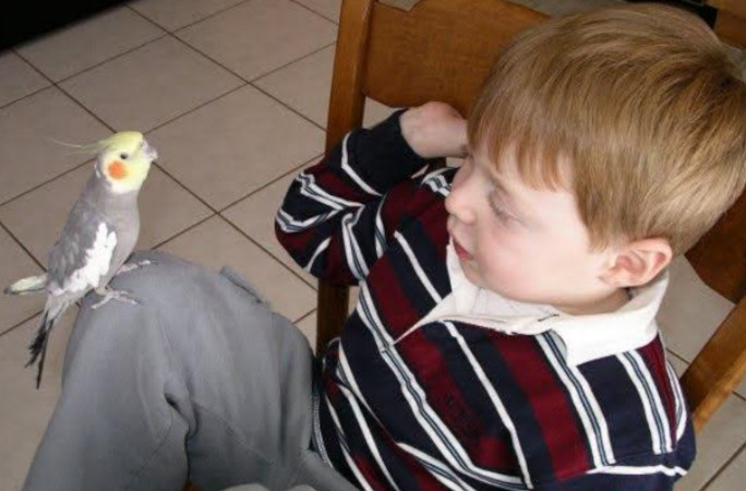 Sonny on baby Sam's knee