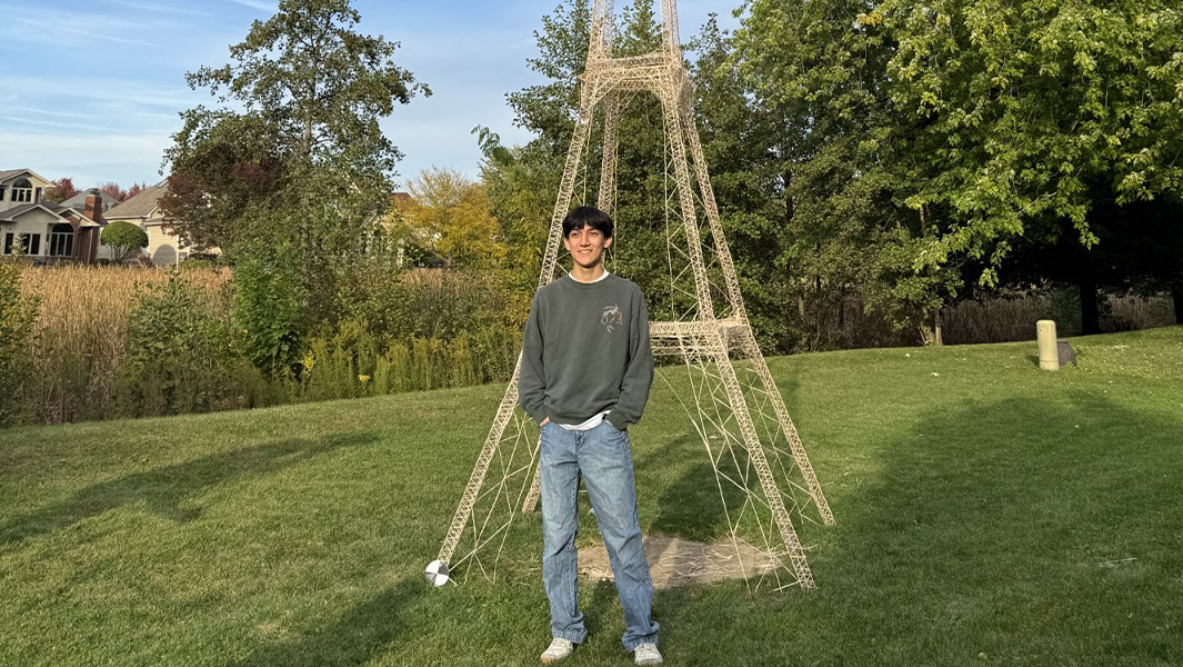 split image Eric building tower and finished tower