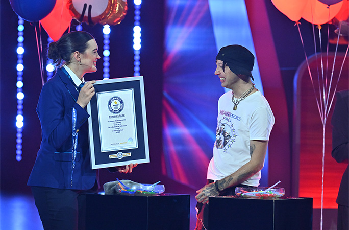 Malte getting his GWR certificate