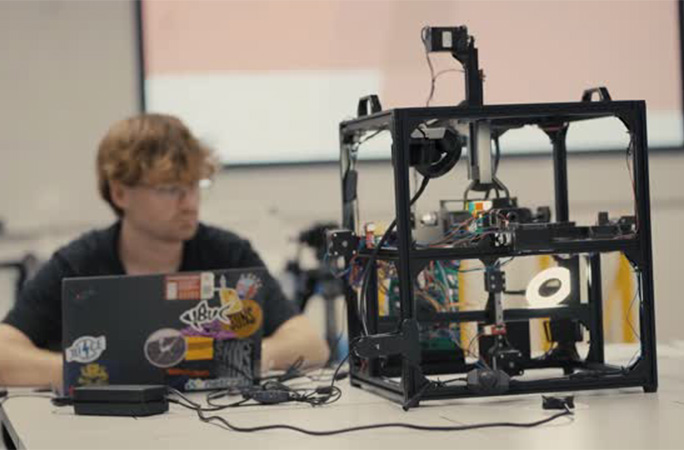 working on the robot