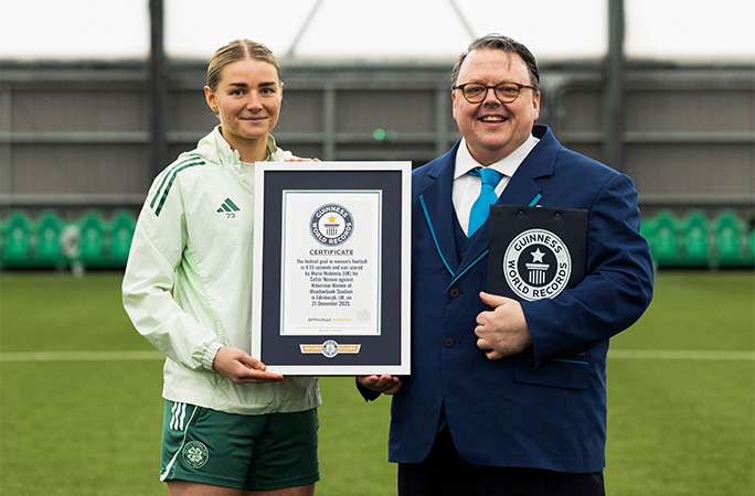 Maria and Craig with GWR certificate