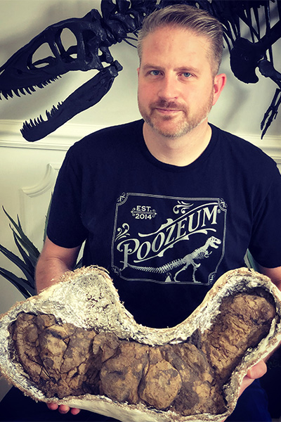 George holding Barnum