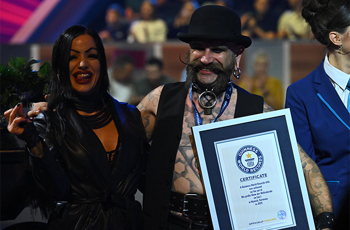 The Baron with his GWR certificate