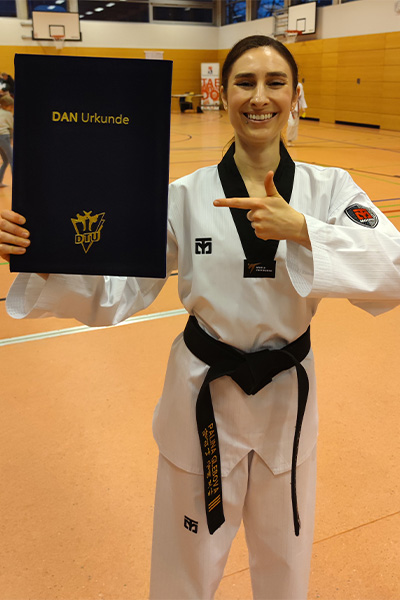 Palina in her Taekwondo outfit