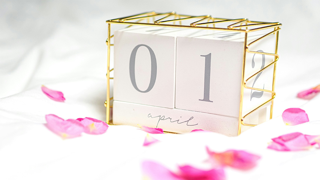 A calendar reading 1 April