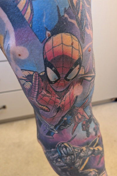 Spider-Man tattoo