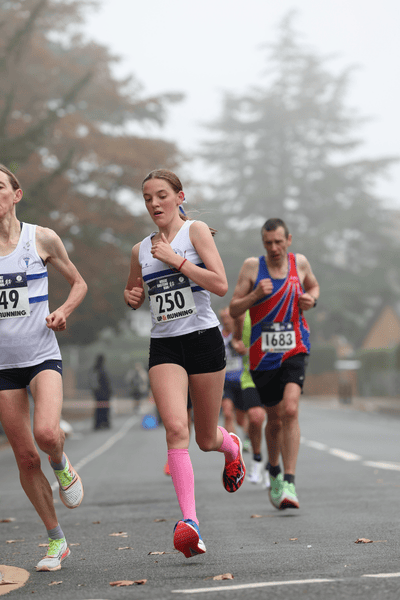 Jenny Leggate (the daughter) during the race