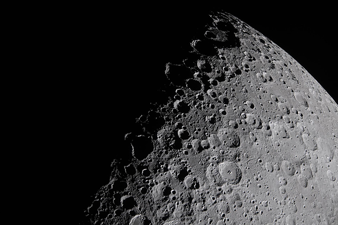 Closeup of the moon