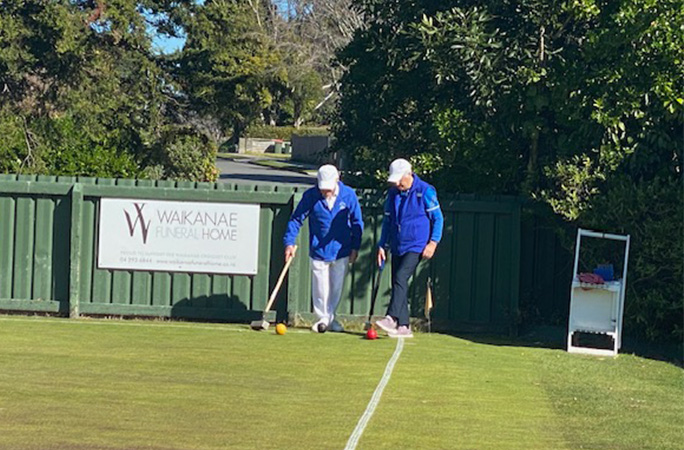 Neville on the green