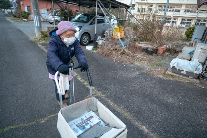 Oldest newspaper delivery person on the road