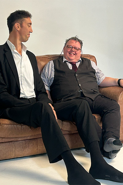 Sultan chatting with GWR's Craig Glenday