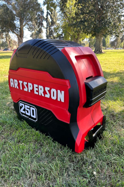 Solo shot of the giant tape measure