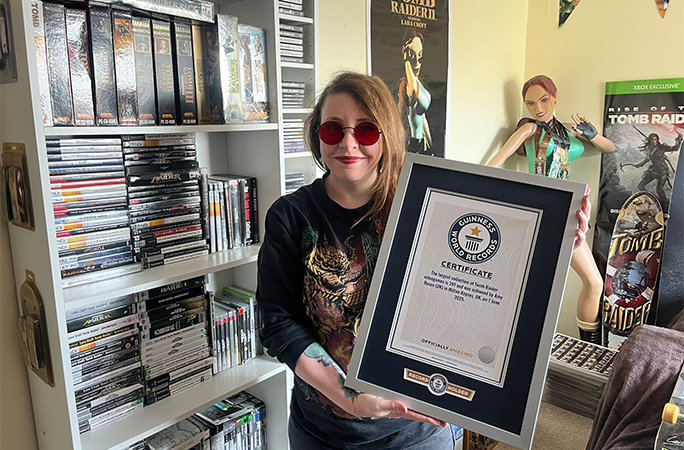 Amy with her GWR certificate