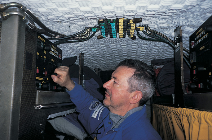 Brian adjusting controls