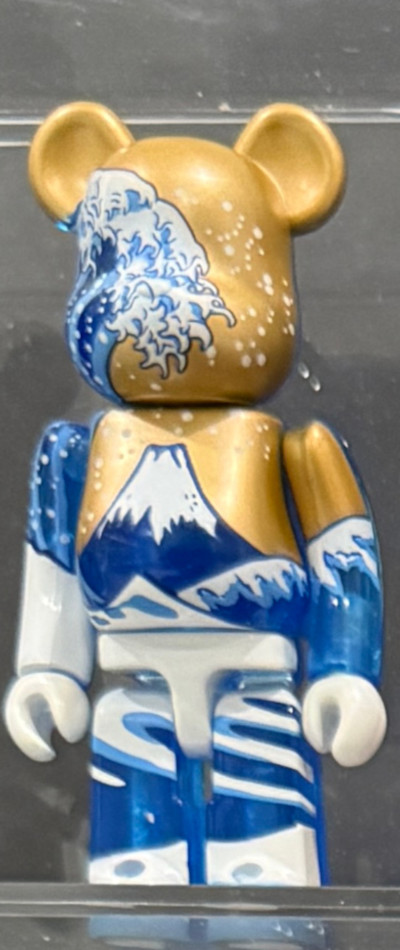 Daniel's Bearbrick with classic Japanese wave art