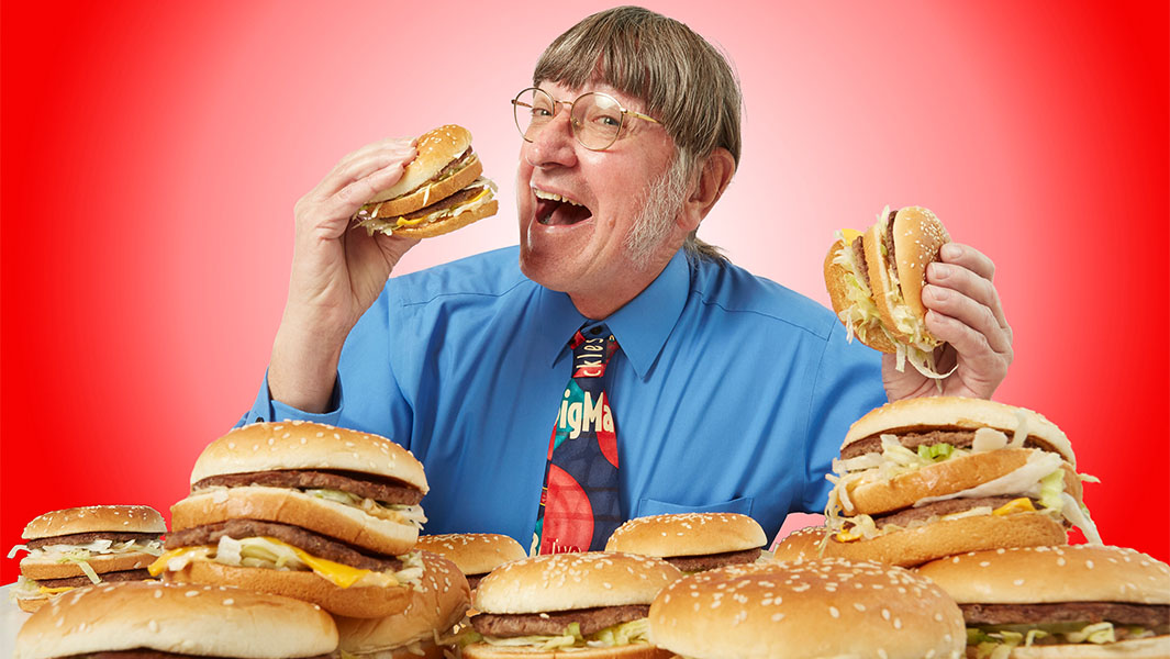 split image of four different burger records