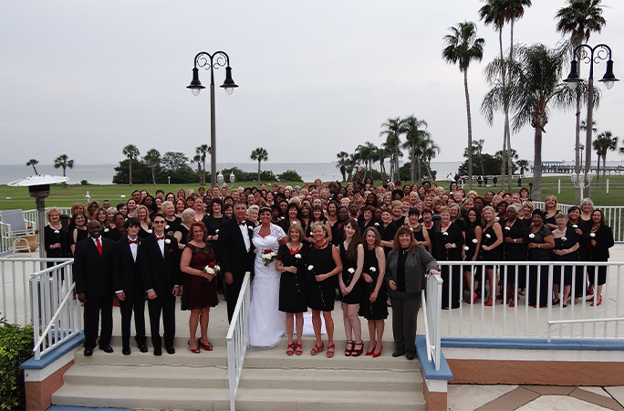 the most bridesmaids to one bride