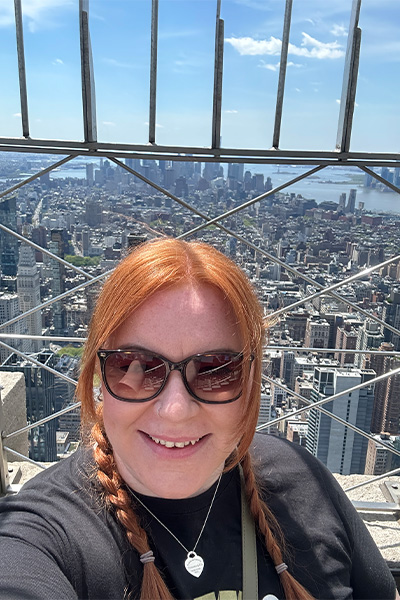 GWR's Vicki Newman at the Empire State Building