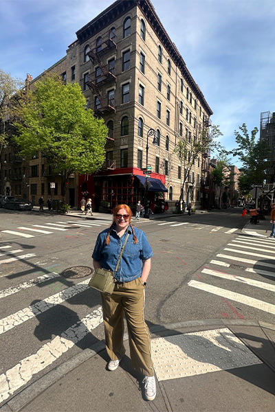 GWR's Vicki Newman outside the Friends building