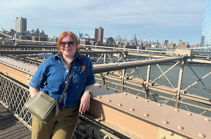 GWR's Vicki Newman on Brooklyn Bridge