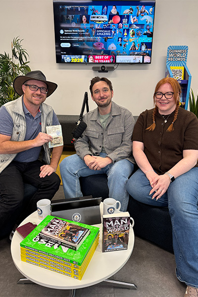 Graham Hughes with GWR's Will and Vicki