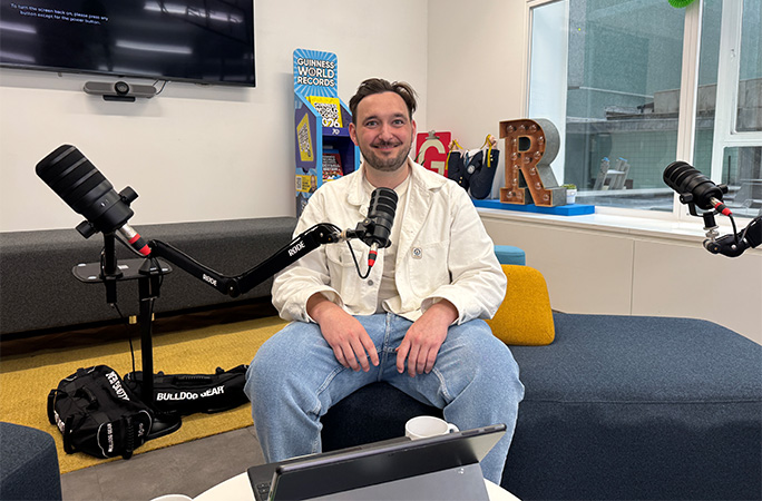 GWR's Will Munford on the What's the Record? sofa