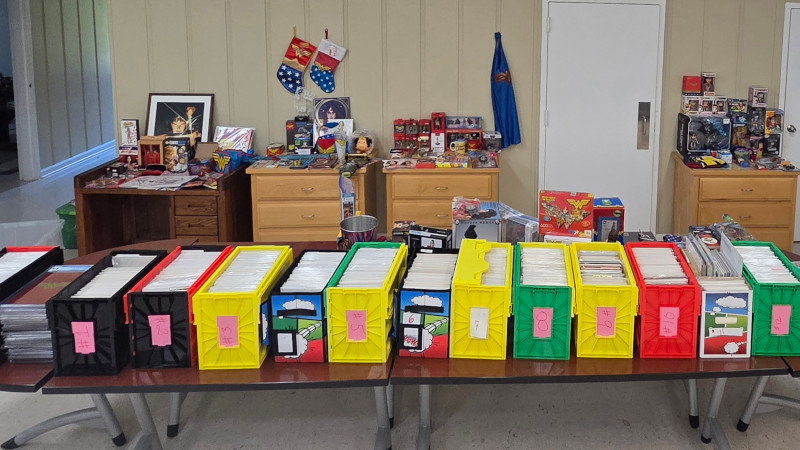 Large array of memorabilia on display
