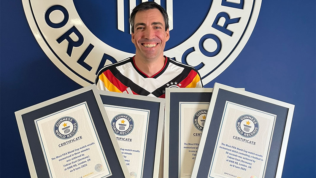 split image of Fabian doing keep ups and with GWR's Will Munford