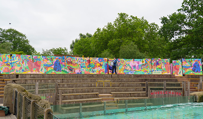 Full view of the artwork with adjudicator