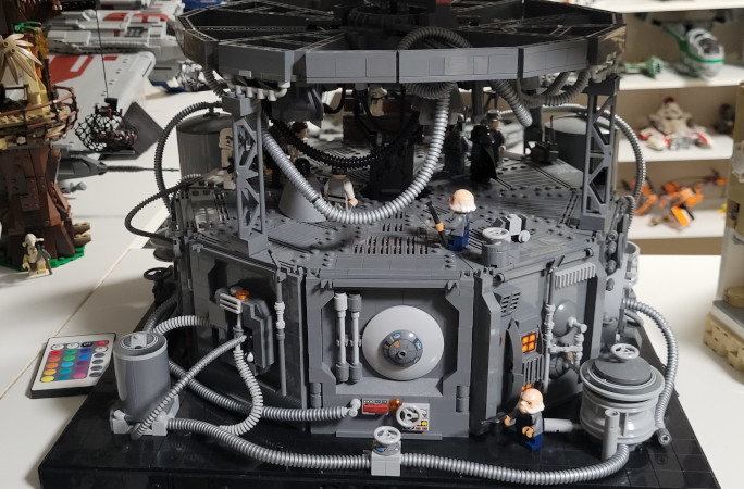 A close up of one of Fred's LEGO sets