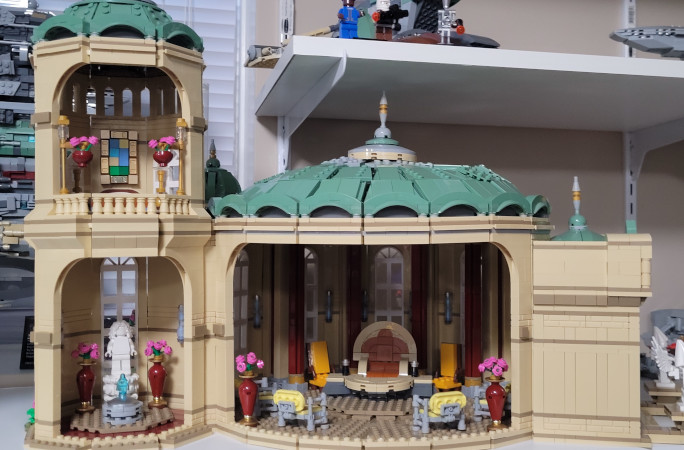A model palace from a LEGO Star Wars set