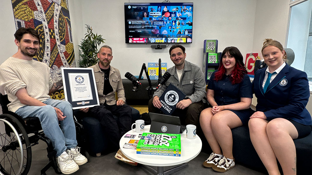 Conner and Owen Gray with GWR's Will Munford, Caitlin Hyem and Emma Salt