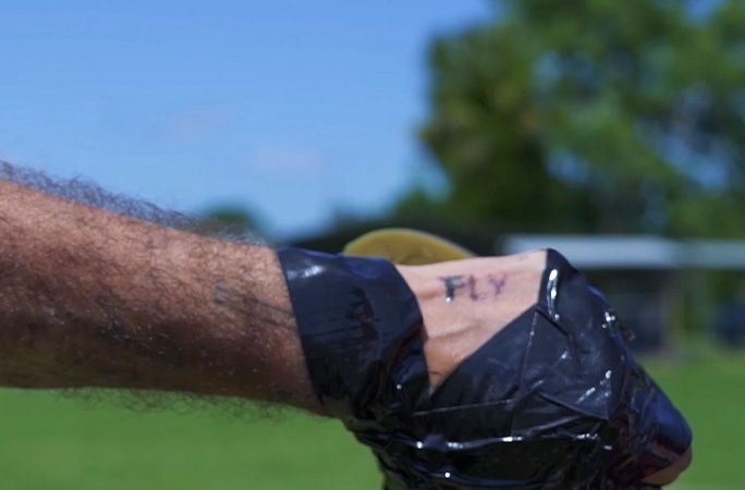 the tattoo straight after landing