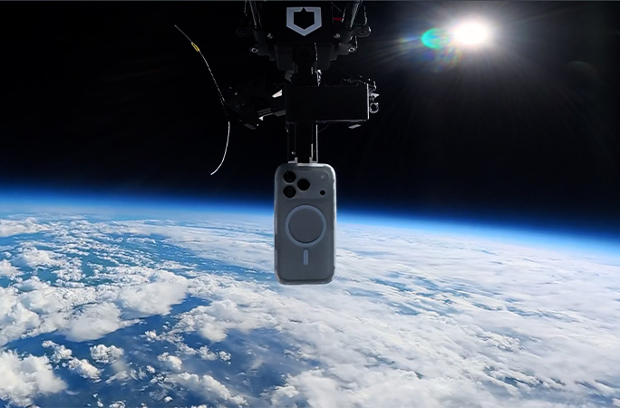 the phone in space
