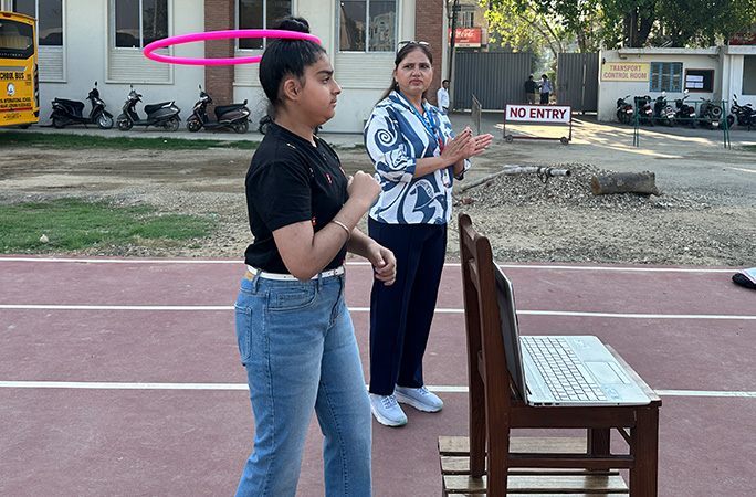 Praneet during her record attempt