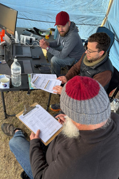 Angus's timekeepers at work