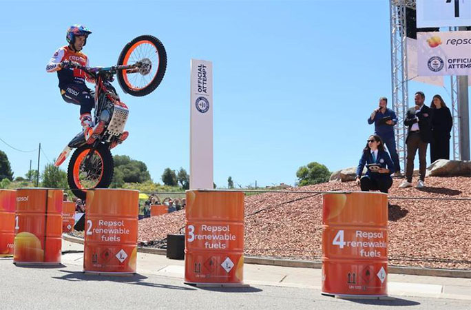 Toni doing his stunt
