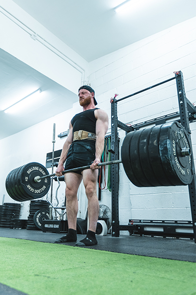 Daniel performing a deadlift