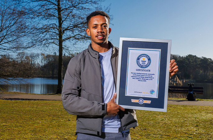Fred with his GWR certificate