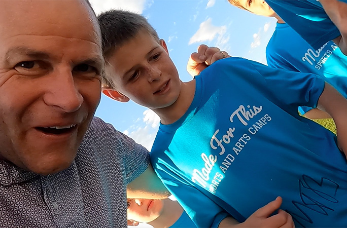David and Jeremy taking a selfie
