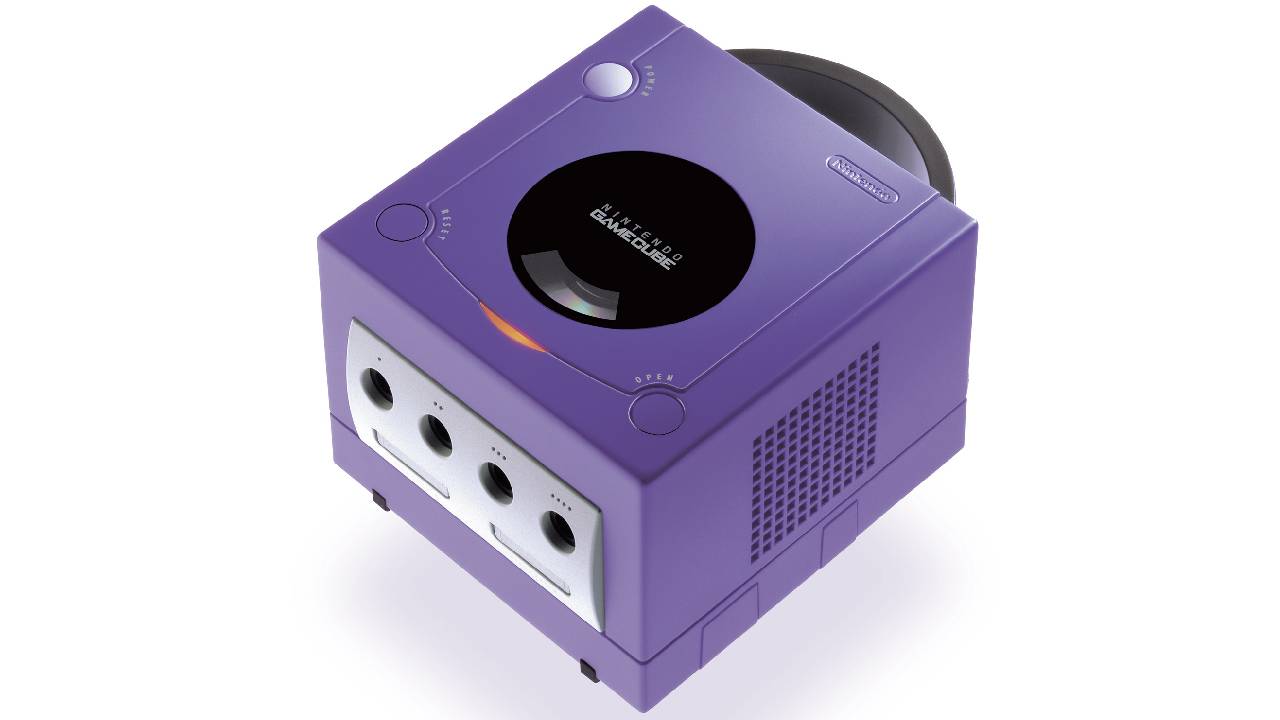 Purple Nintendo GameCube console